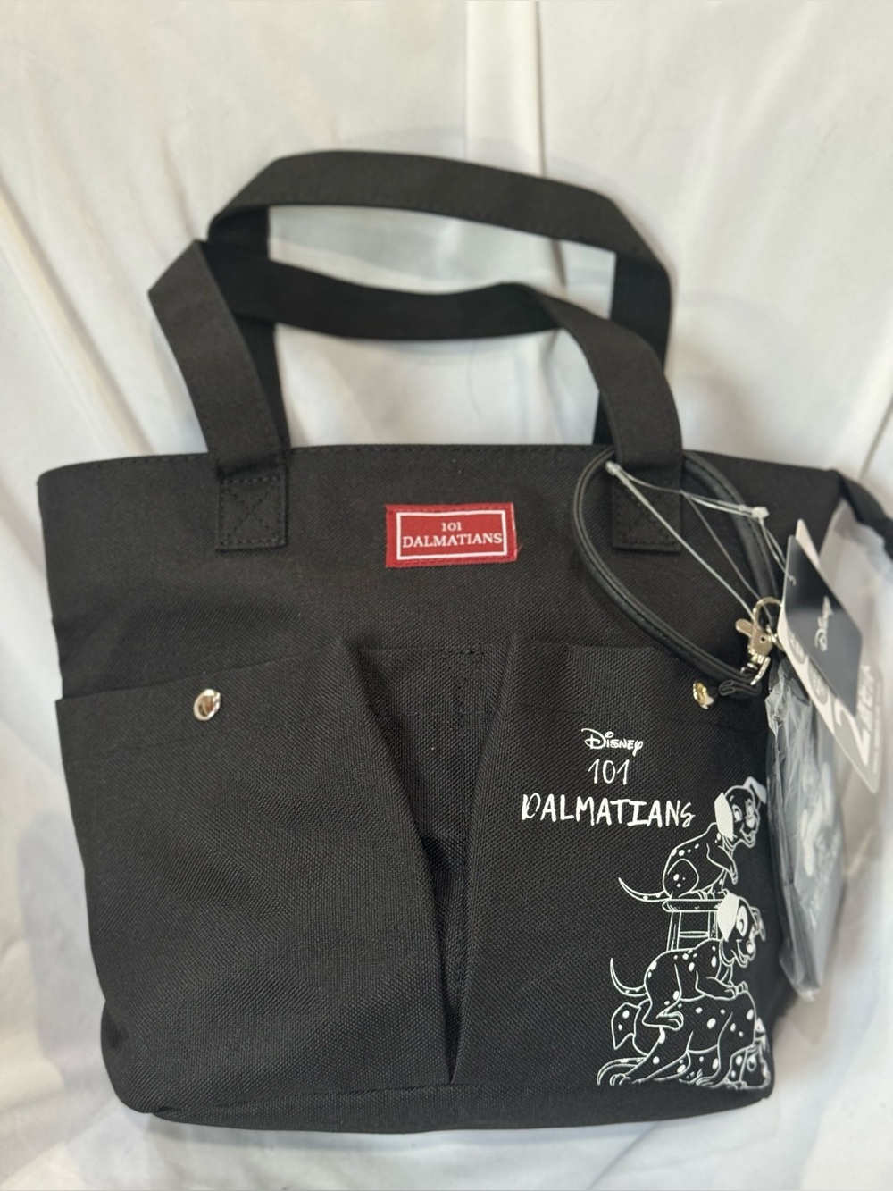 NWT Remix Disney 101 Dalmatians Black Tote Bag w/ID tag